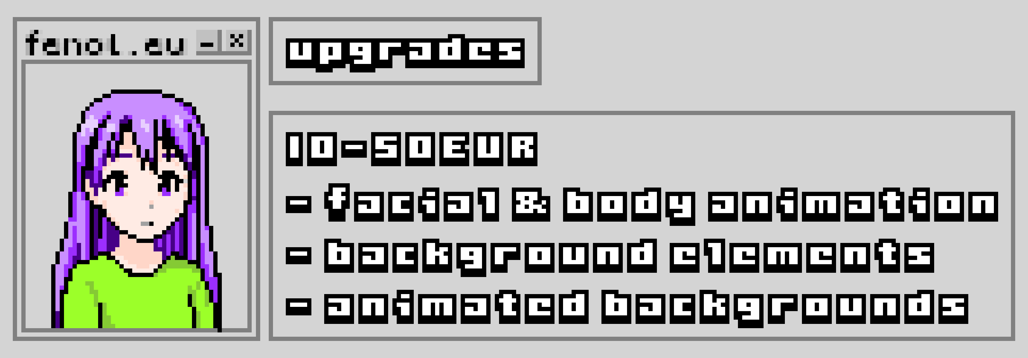 fenol gif of fenol, visual pixel art illustrator and animator