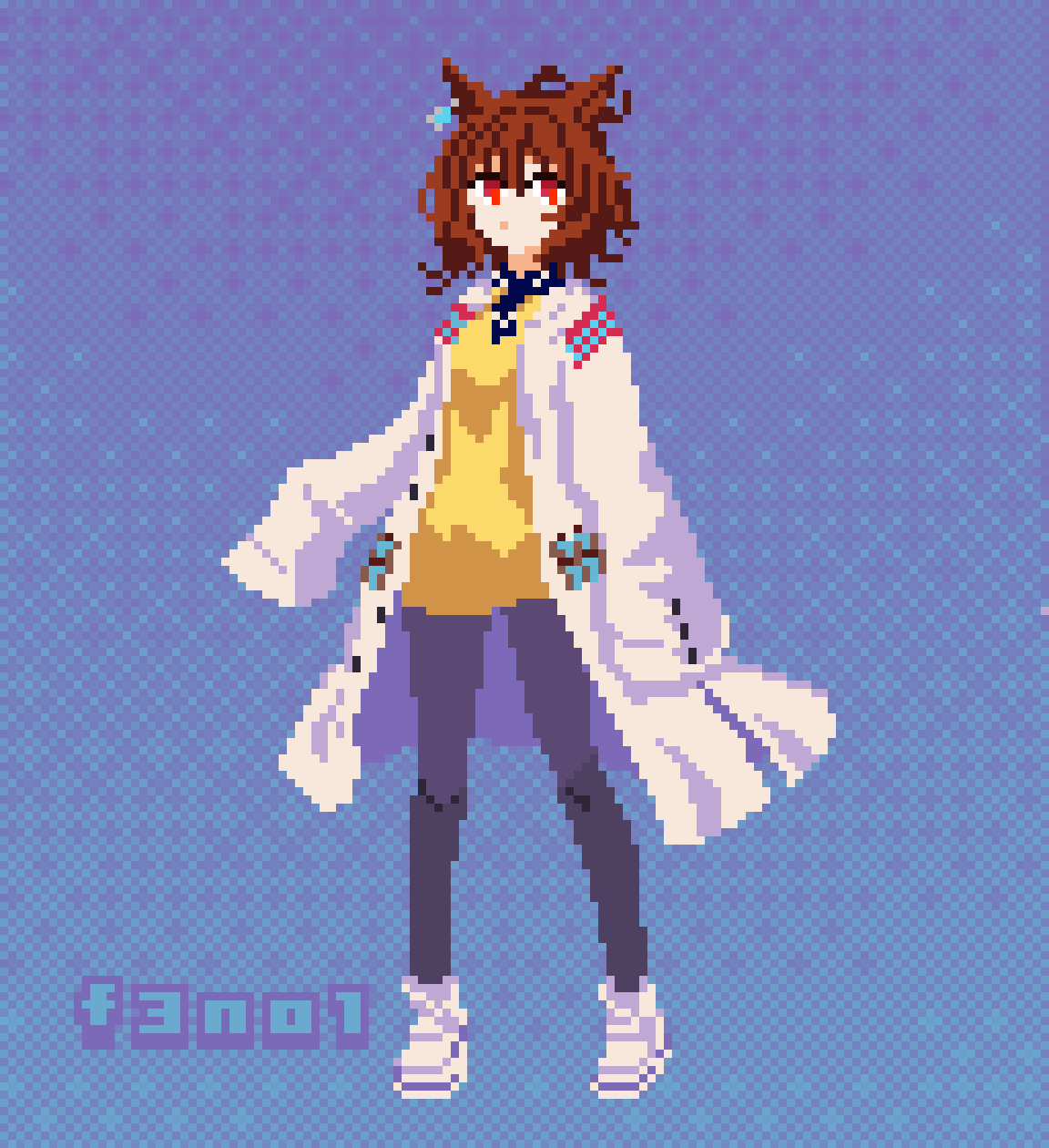 gif of fenol, visual pixel art illustrator and animator